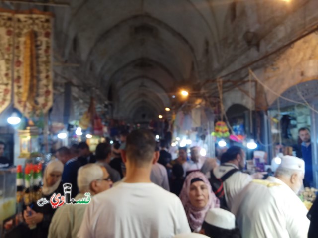  شباب كفرقاسم يؤدون صلاة التراويح لليوم الثاني  من رمضان في باحات الاقصى المبارك